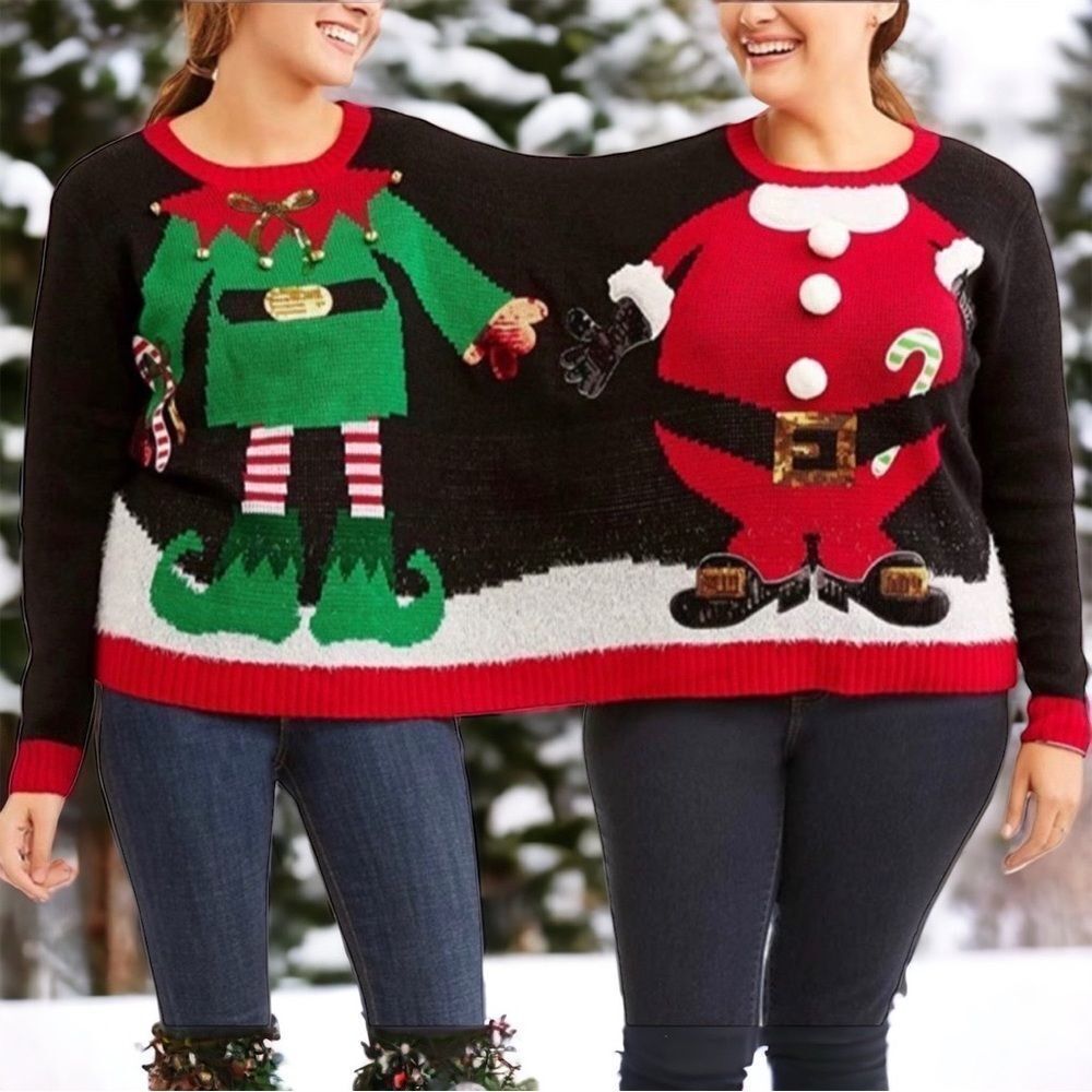 ‼️ “It’s our time” Embellished 2 Person Embellished Sweater